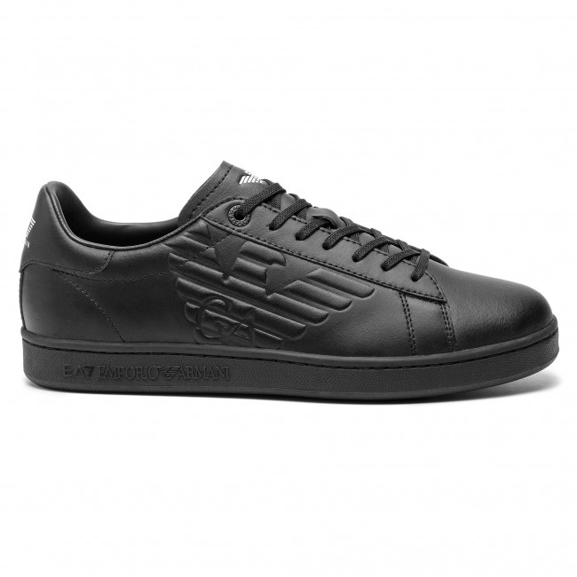 EA7 Emporio Armani Classic Unisex Sneakers Triple Black | Soccerfanshop