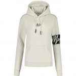 Malelions Captain Hoodie Dames Beige Black