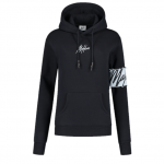 Malelions Captain Hoodie Dames Navy Light Blue