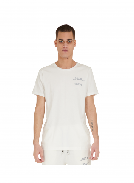 In Gold We Trust Reflective T-Shirt White Asylum