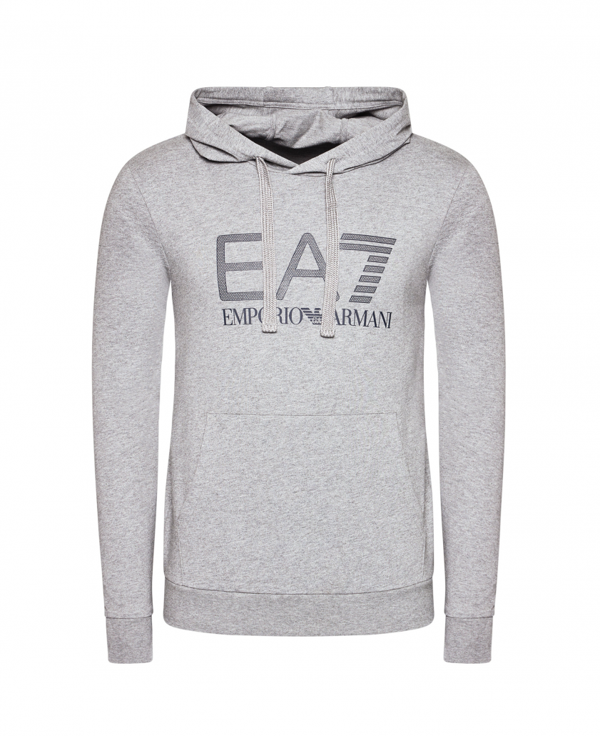 EA7 Emporio Armani Kids' Hoodie Iron Gate