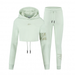 Malelions Captain Trainingspak Crop Dames Light Sage Green