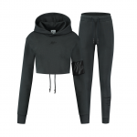 Malelions Captain Trainingspak Crop Dames Antra Black