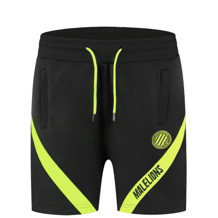 Malelions Black Neon Yellow Short