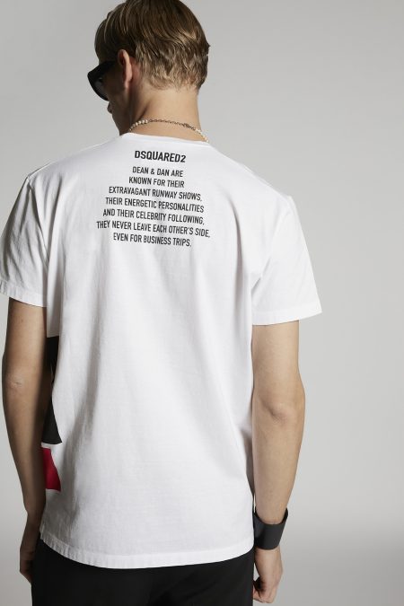 Dsquared Leaf T-Shirt White3