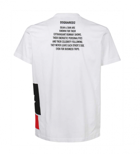 Dsquared Leaf T-Shirt White.png1