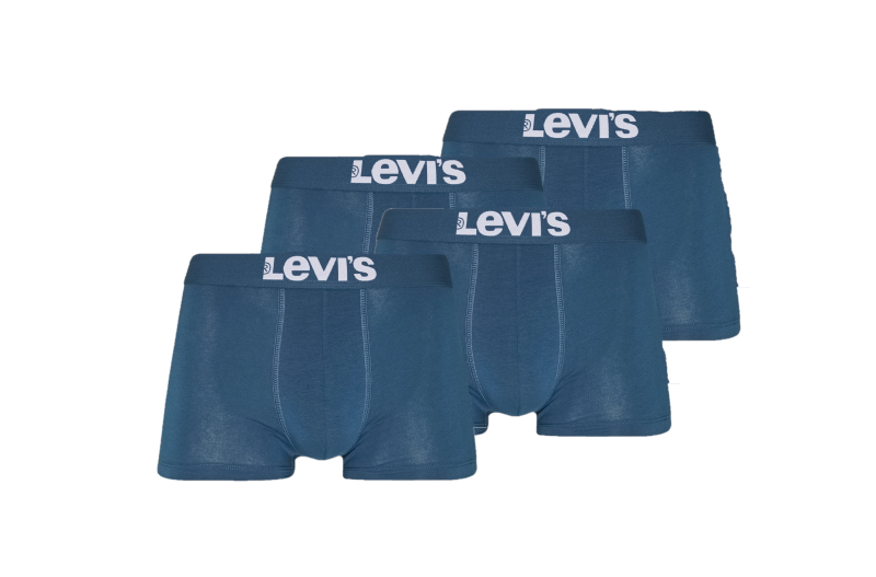 Levi's Solid Basic Boxershort 4-Pack Indigo | Soccerfanshop