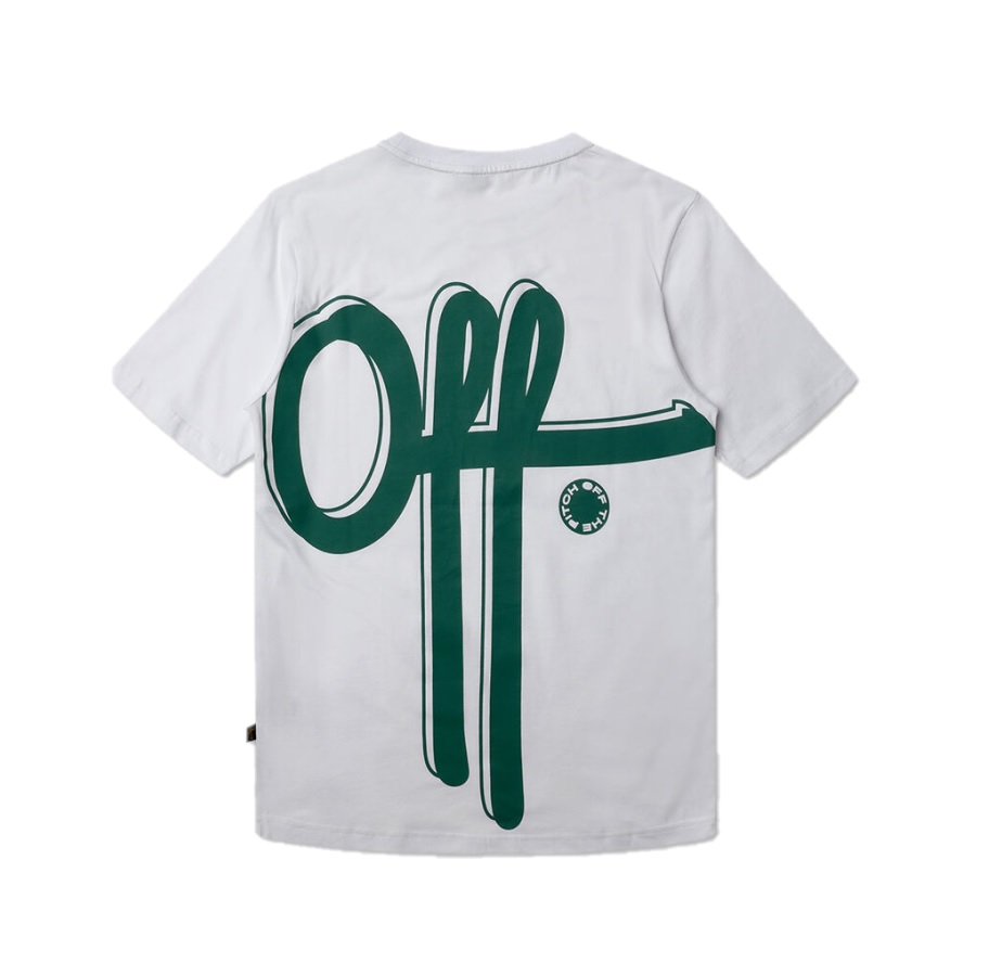 Off The Pitch Stockholm Full Stop TShirt Blanc De Blanc
