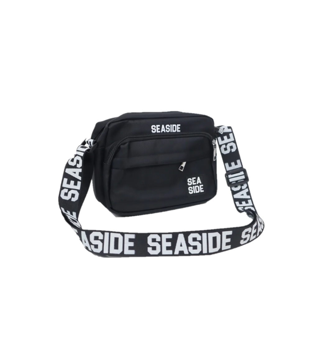 Seaside V2 Messenger Bag Black/White