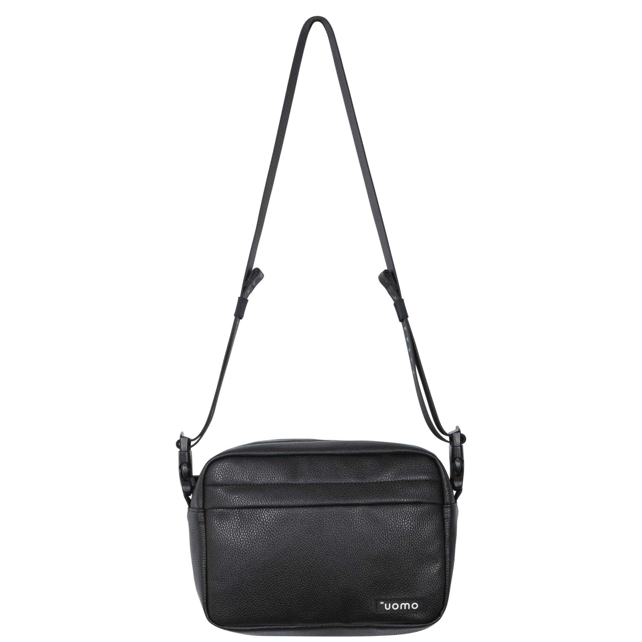 24 Uomo Paris Messenger Bag Black