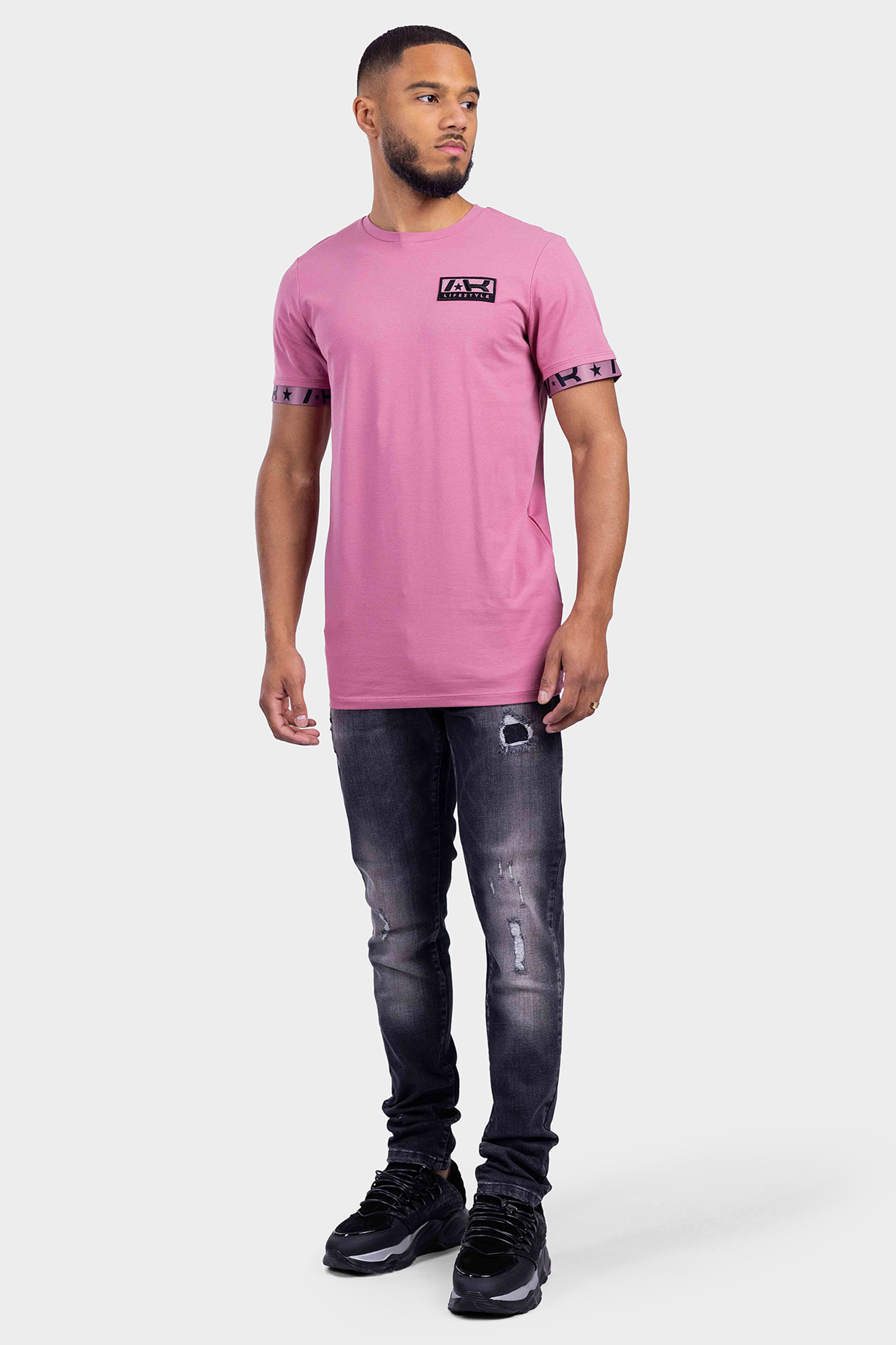 AB Lifestyle Korte Jeans Destroyed Heren Donkergrijs Heren shoppen