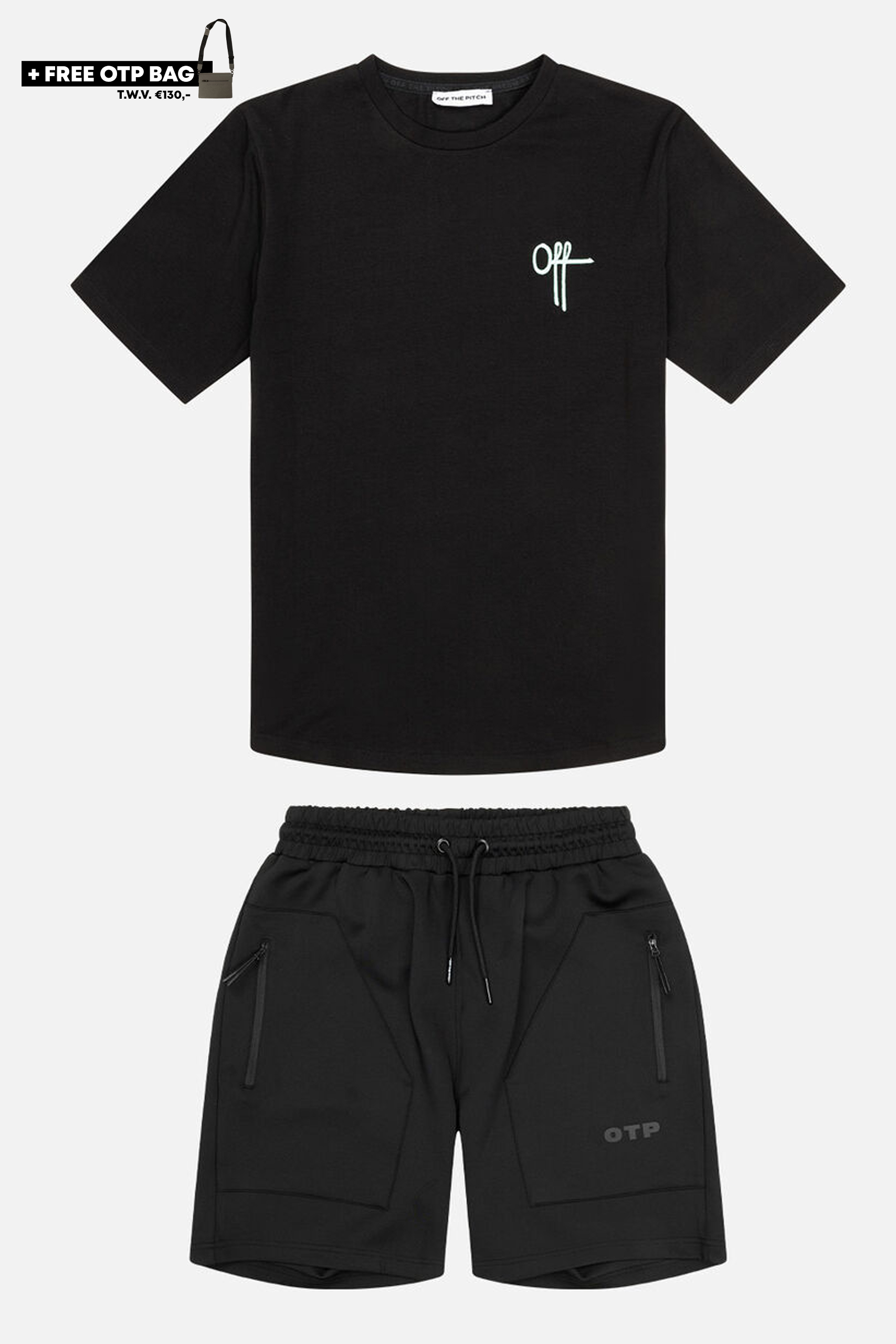 Off The Pitch 3.0 Slim Fit Zomerset Heren Zwart Heren