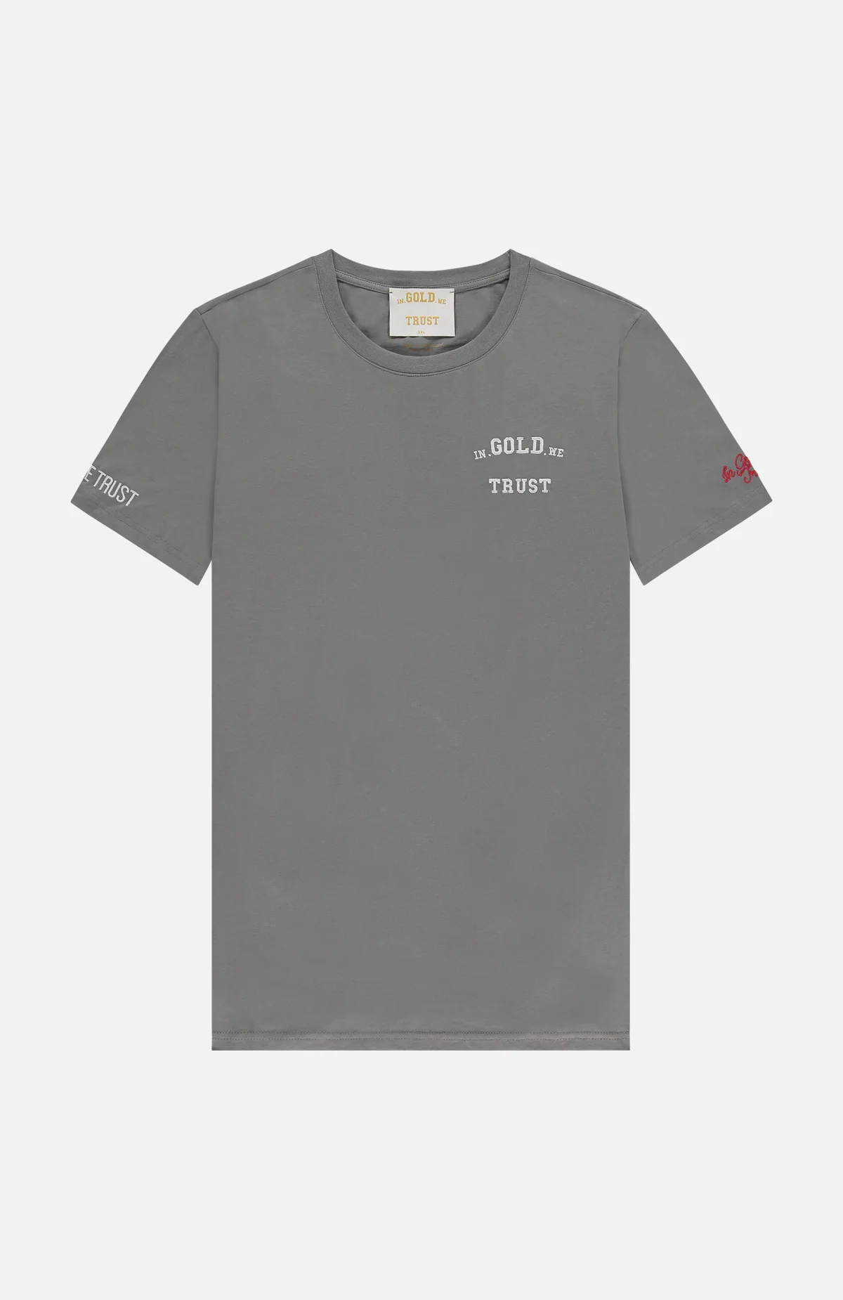 In Gold We Trust KIDS The Pusha T-Shirt Grijs - Maat 104 - Kleur: Grijs | Soccerfanshop