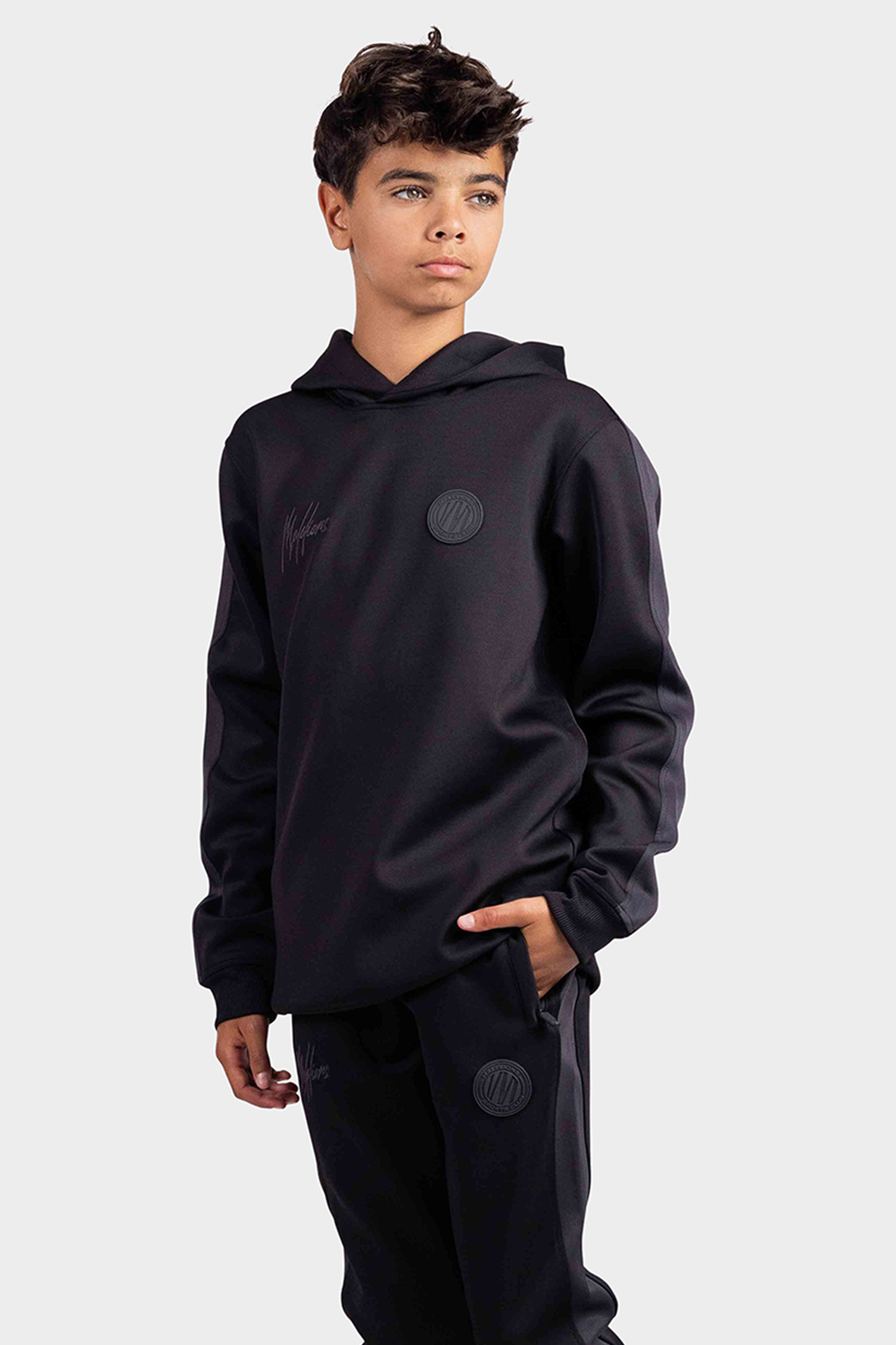 Malelions Sport Academy Trainingspak Kids Zwart Kids shoppen