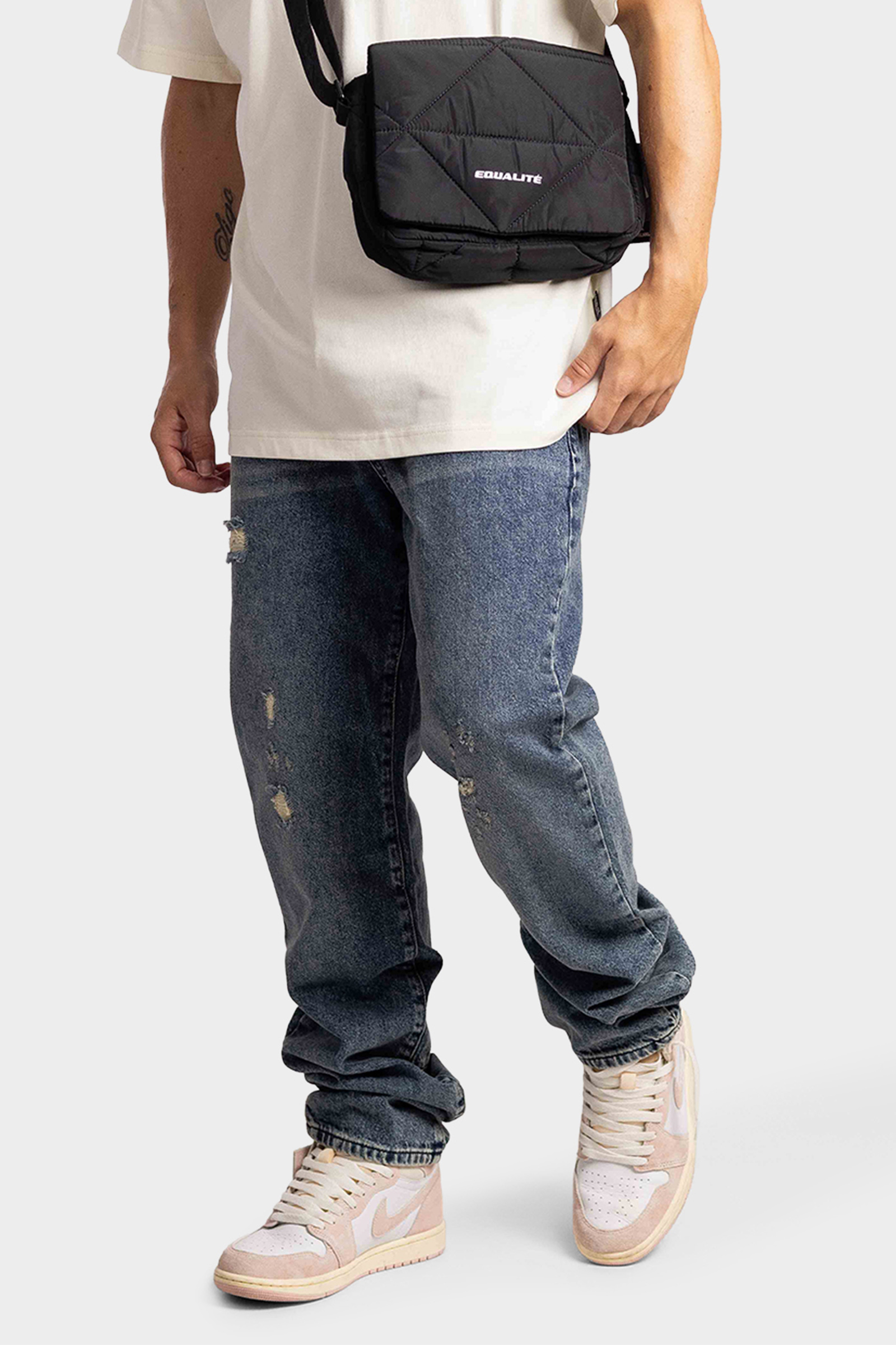 Equalité Alan Nylon Messenger Schoudertas Heren Zwart Heren shoppen