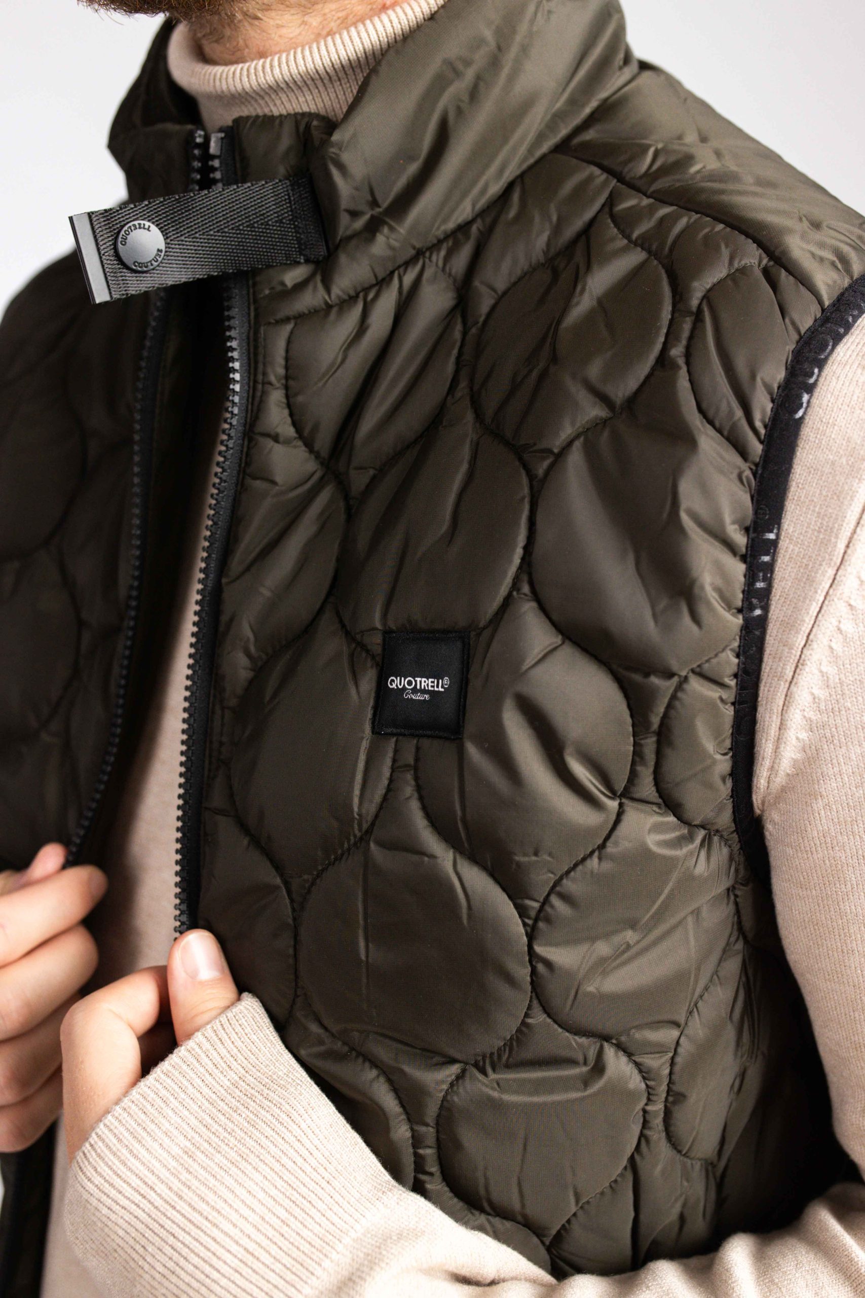 Game Ladies Dark Green Tweed Shooting Gilet / Bodywarmer – Wool Blend, Zip & Popper