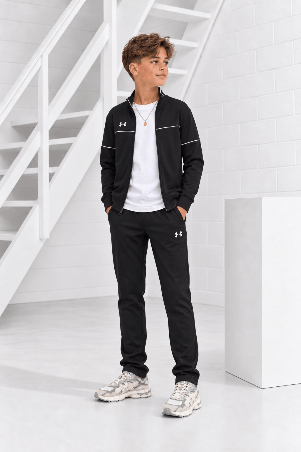 Under Armour Challenger Trainingspak Kids Zwart - Maat 152 - Kleur: Zwart | Soccerfanshop