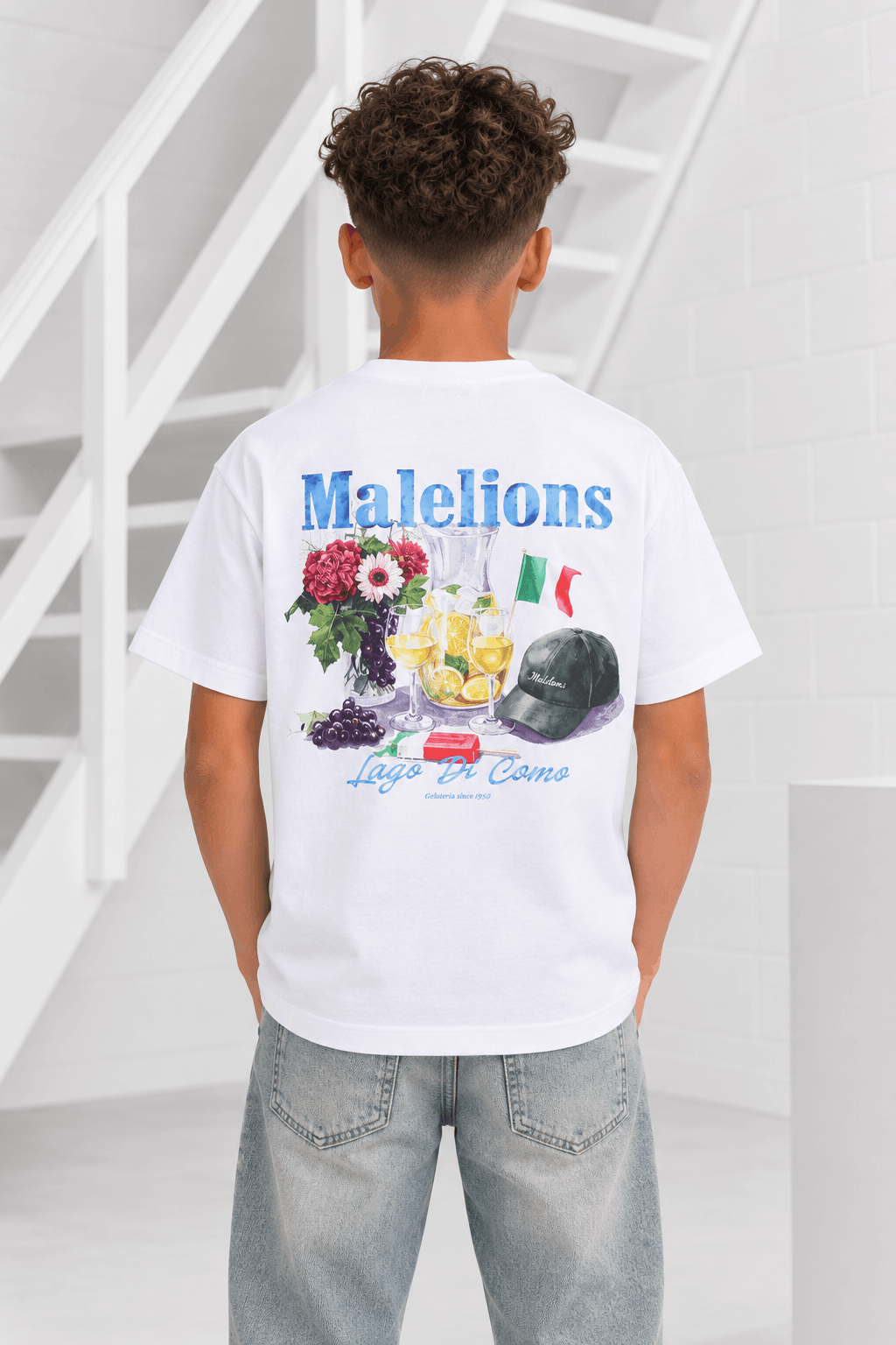 Malelions Junior Gelato T-shirt Kids Wit - Maat 128 - Kleur: Wit | Soccerfanshop