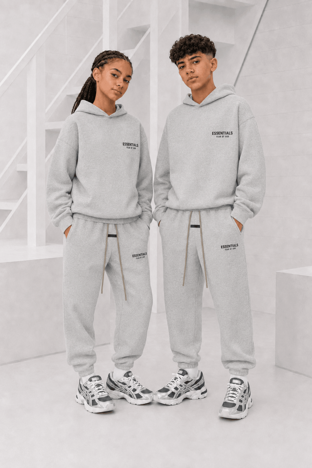 Fear Of God Essentials Trainingspak Kids Lichtgrijs - Maat 152 - Kleur: Lichtgrijs | Soccerfanshop
