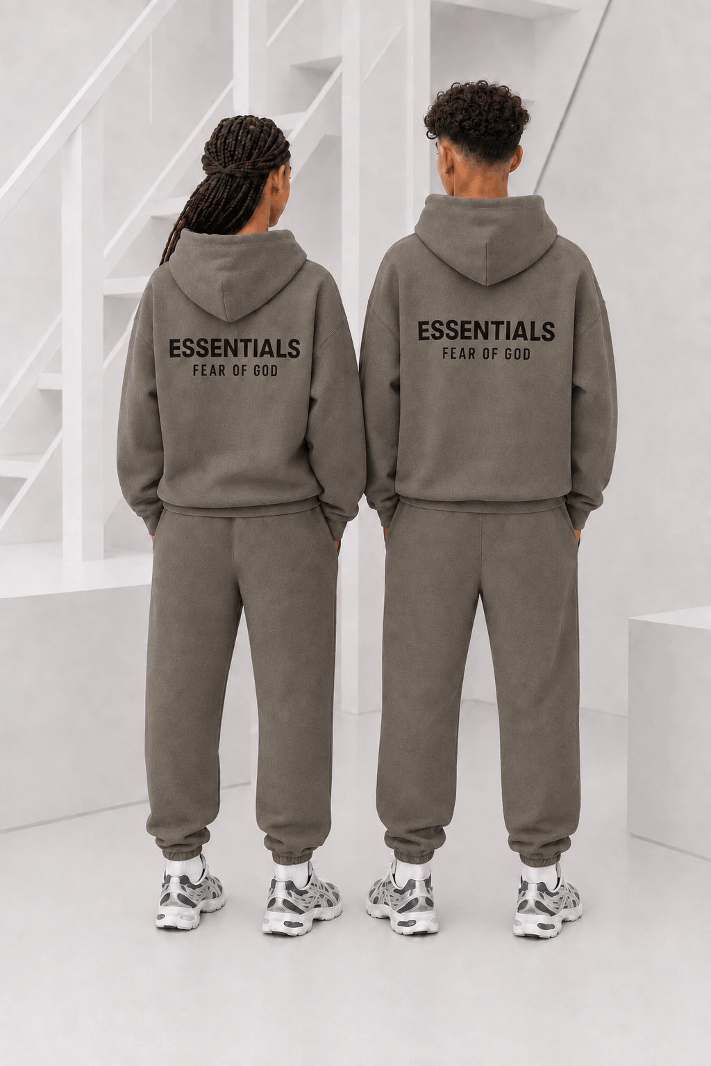 Fear Of God Essentials Trainingspak Kids Donkergrijs - Maat 128 - Kleur: Donkergrijs | Soccerfanshop