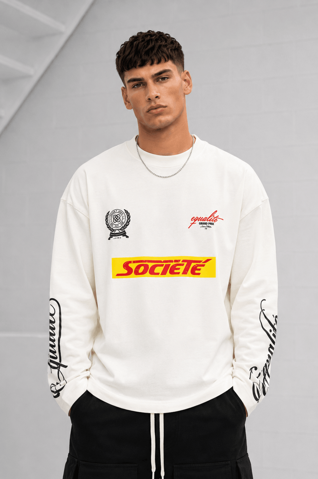 Equalité Apex Longsleeve T-shirt Heren Gebroken Wit - Maat XS - Kleur: Gebroken Wit | Soccerfanshop