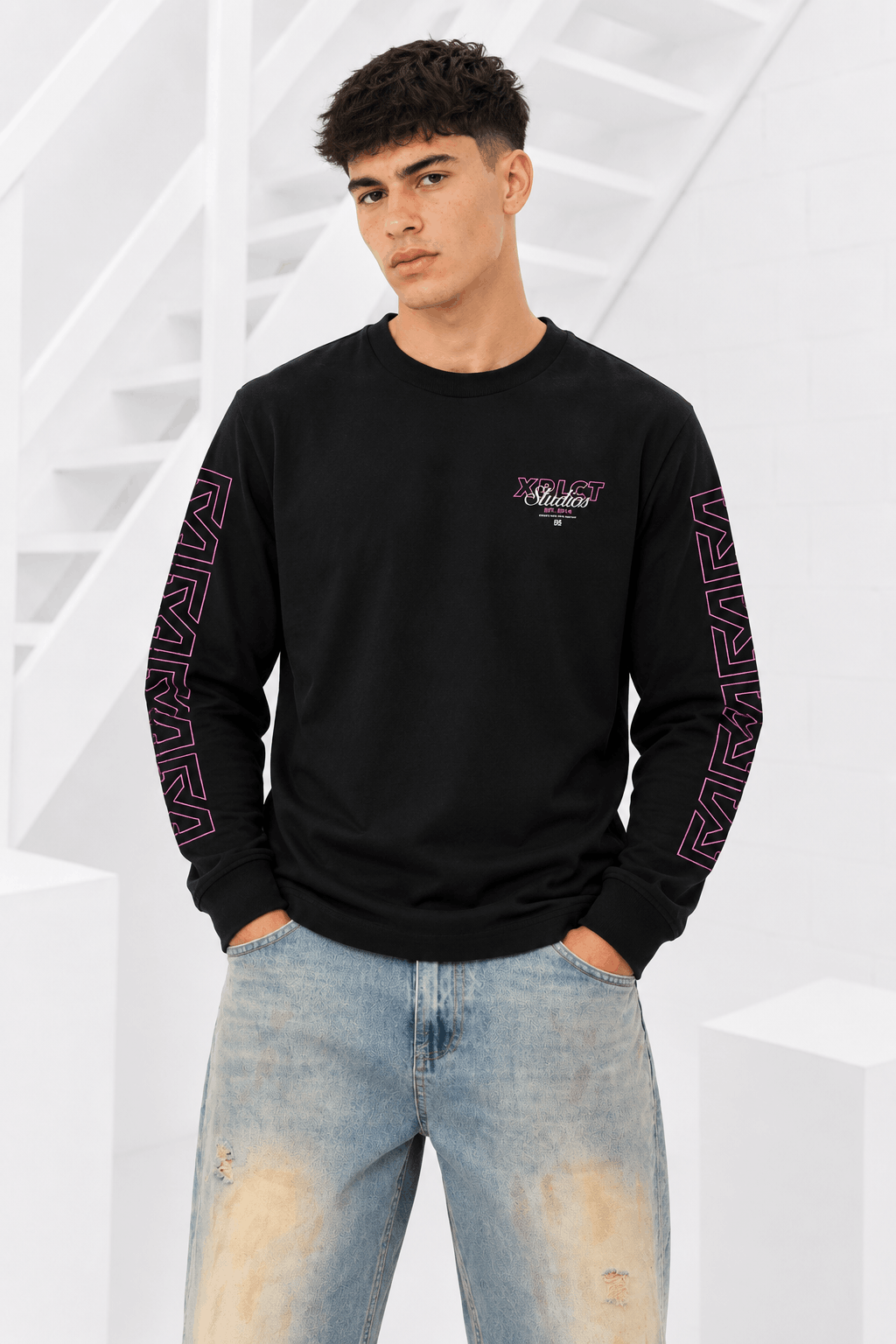 XPLCT Destiny Longsleeve Heren Zwart - Maat M - Kleur: Zwart | Soccerfanshop
