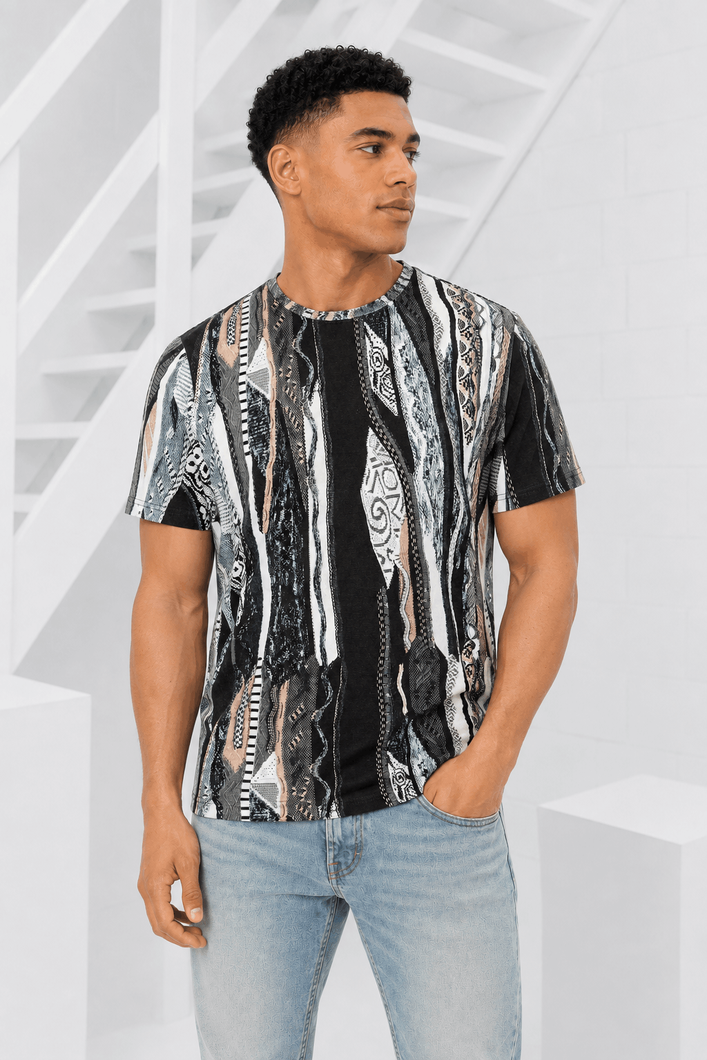 Carlo Colucci T-Shirt Heren zwart - Maat XXL - Kleur: Zwart | Soccerfanshop