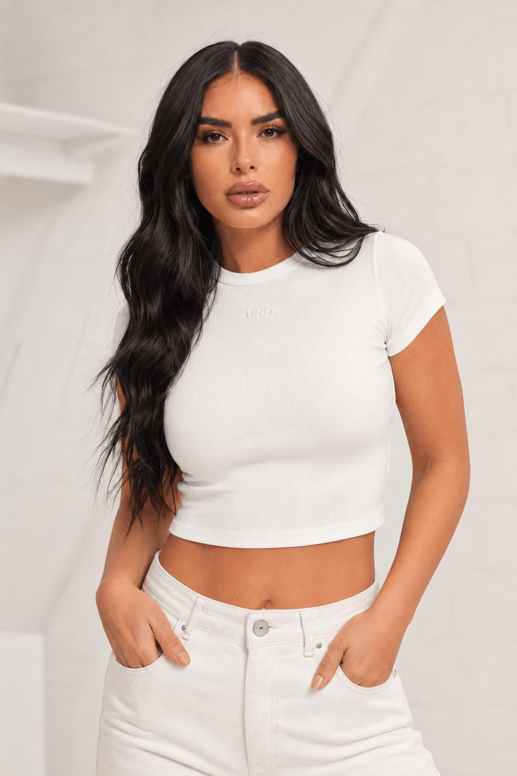 Unique The Label Gill Crop Shirt Dames wit - Maat XS - Kleur: Wit | Soccerfanshop
