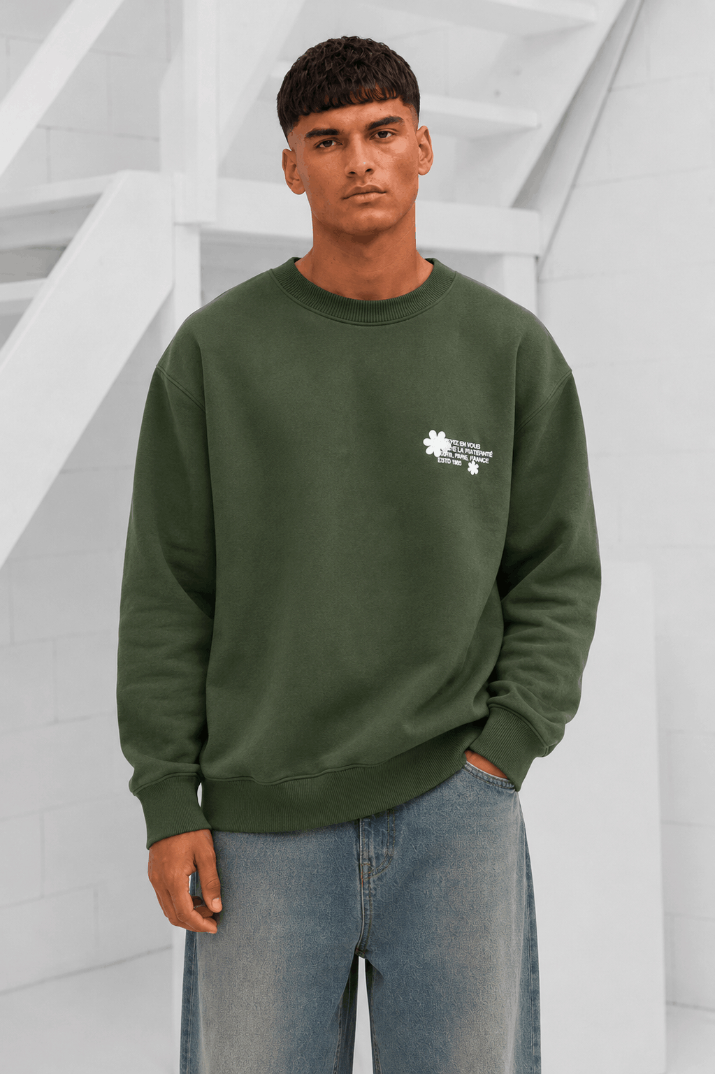 Croyez sillhouette 2.0 Sweater Heren Donkergroen - Maat S - Kleur: Donkergroen | Soccerfanshop
