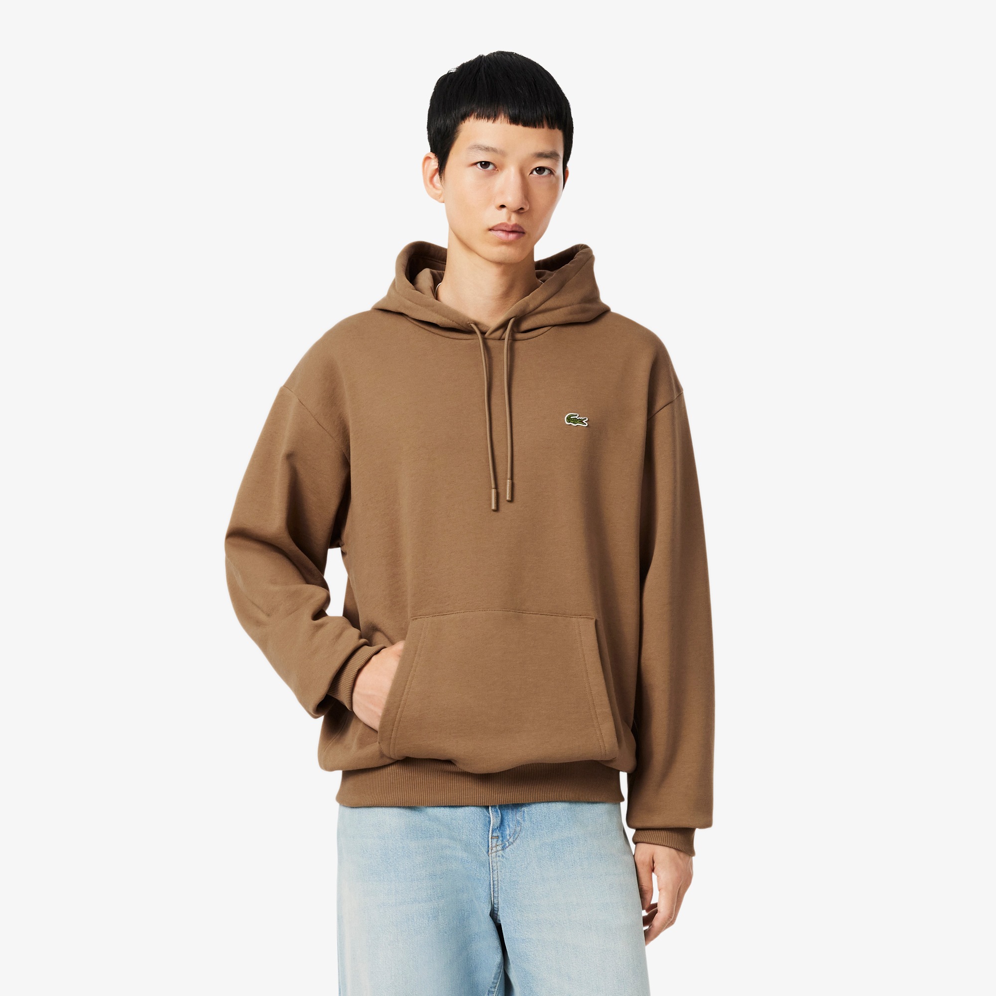 Lacoste Fleece Hoodie Heren Bruin - Maat XXL - Kleur: Bruin | Soccerfanshop