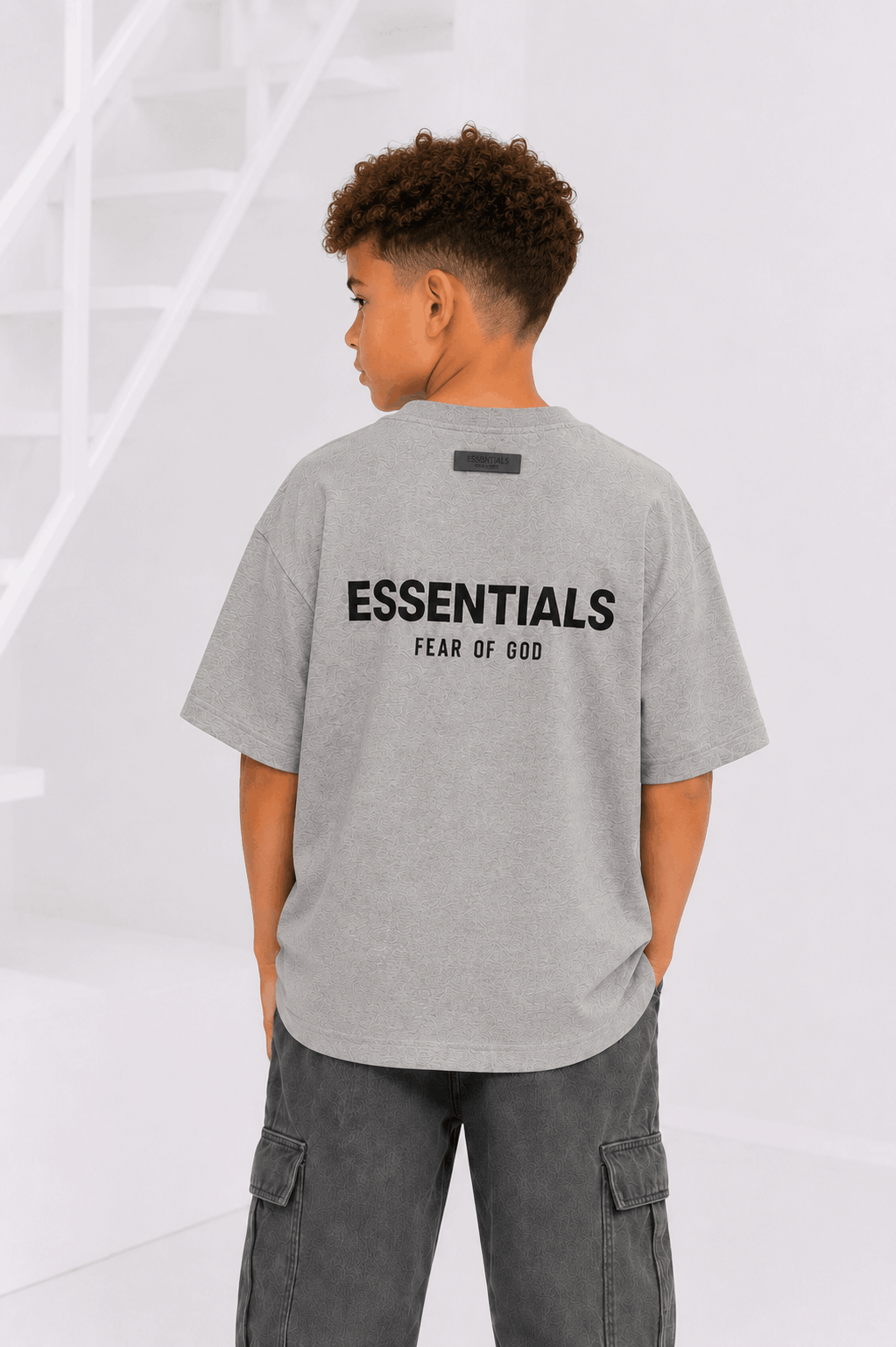 Fear Of God Essentials T-Shirt Kids Grijs - Maat 152 - Kleur: Grijs | Soccerfanshop