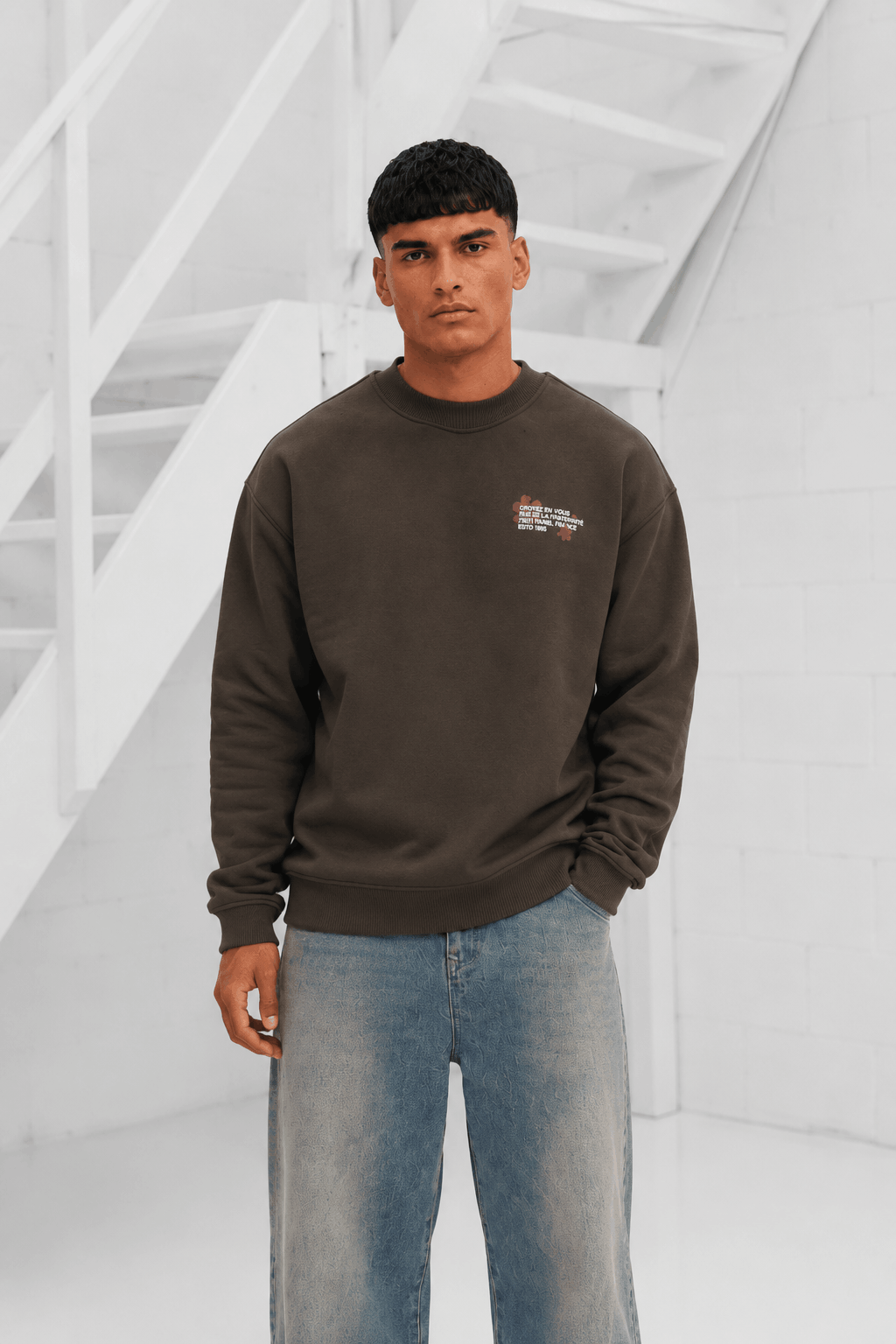 Croyez sillhouette 2.0 Sweater Heren Bruin - Maat S - Kleur: Bruin | Soccerfanshop