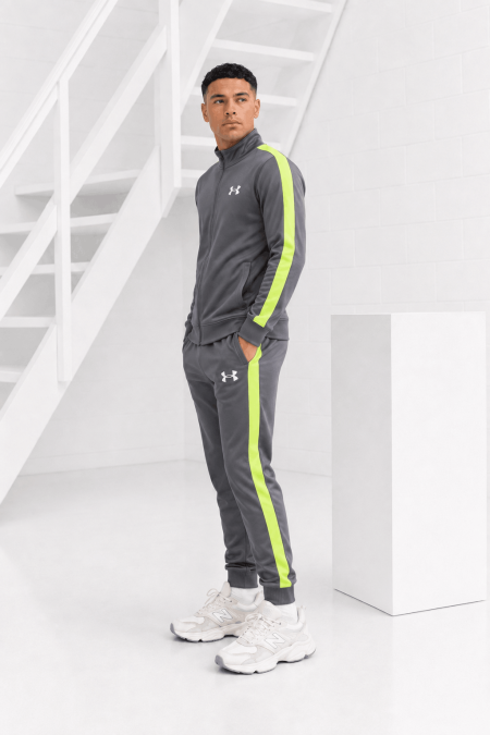 Under Armour Rival Knit Trainingspak Kids Grijs