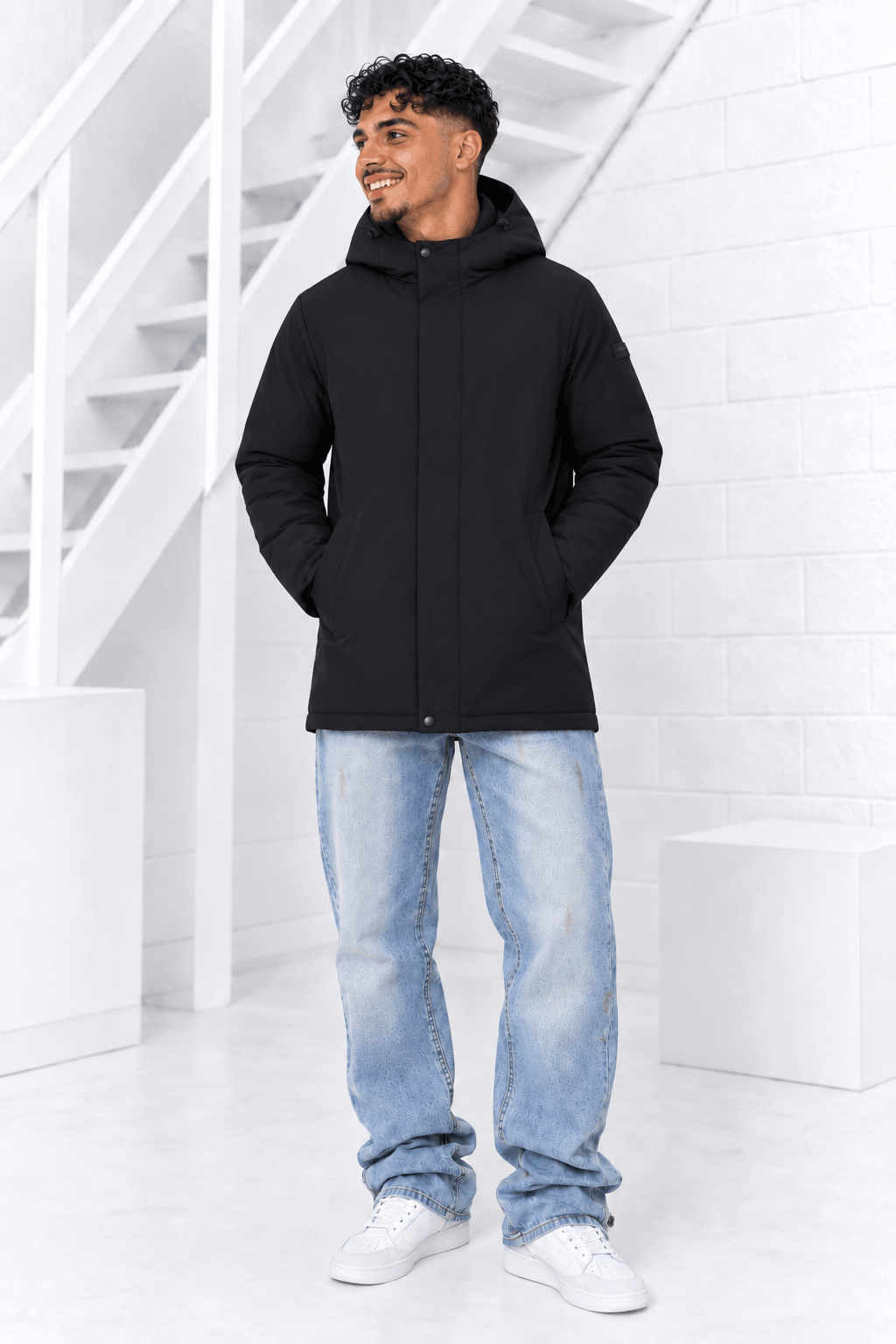 Pure Path Winterjas 26030406 Heren - Maat S - Kleur: Zwart | Soccerfanshop