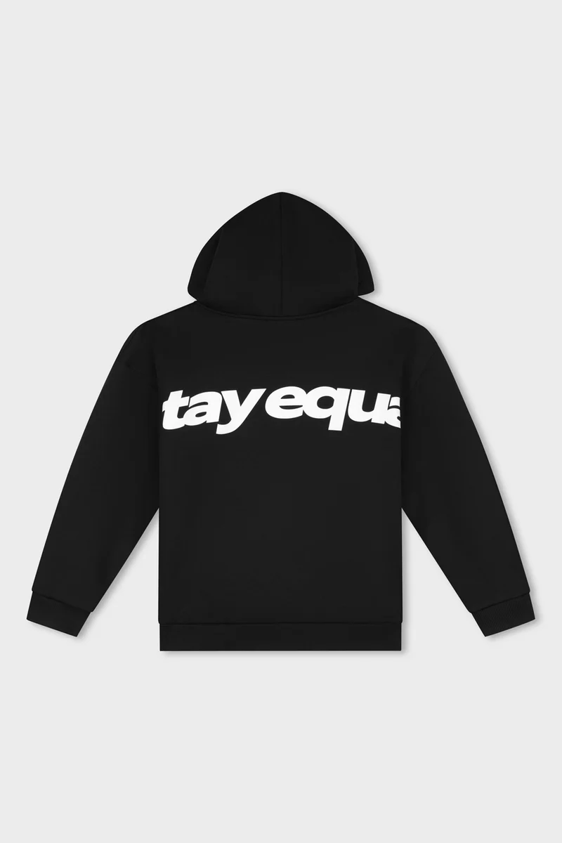 Equalité Stay Equal Oversized Full Zip Hoodie Heren Zwart - Maat L - Kleur: WitZwart | Soccerfanshop