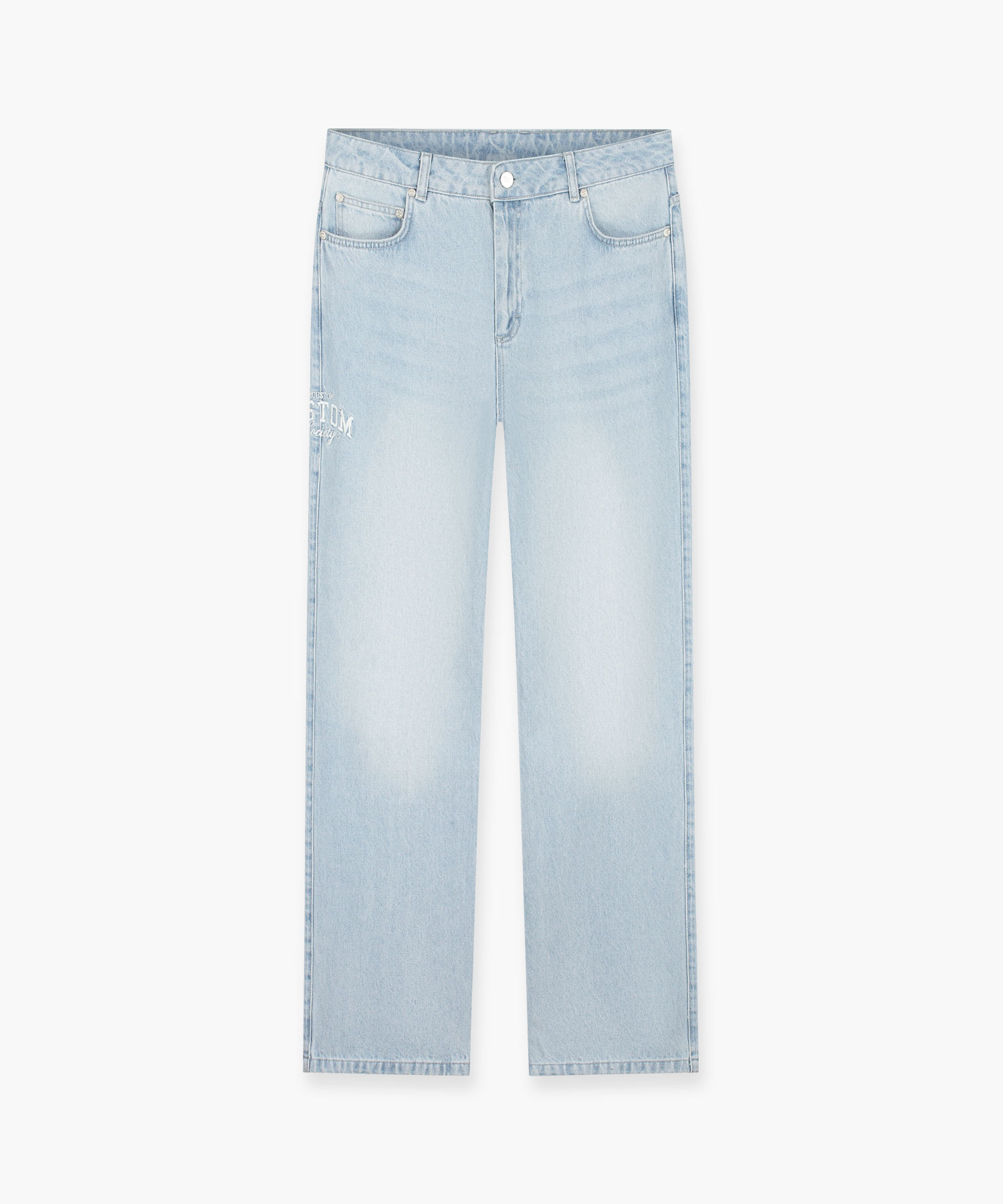 Jorcustom CustomSociety Denim Straight Fit Broek Heren Lichtblauw - Maat M - Kleur: Lichtblauw | Soccerfanshop